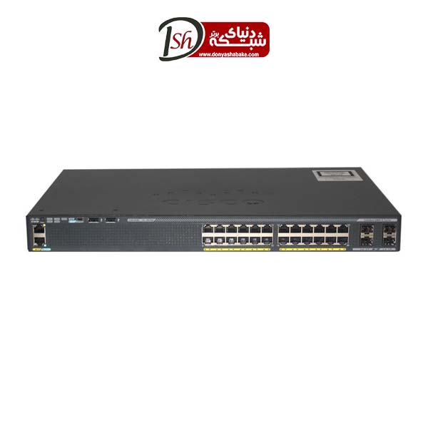 سوییچ 24 پورت سیسکو مدل WS-C2960X-24TS-L - دنیای شبکه برتر