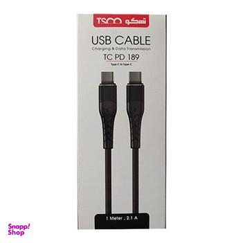 کابل Type-C به Type-C تسکو (Tsco) مدل TC PD 189 طول 1 متر