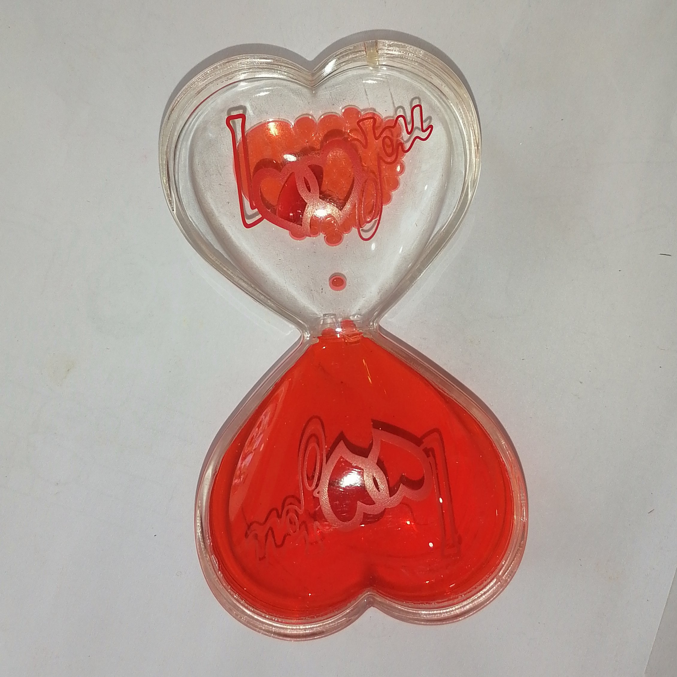 ساعت شنی روغنی کادویی طرح لاو