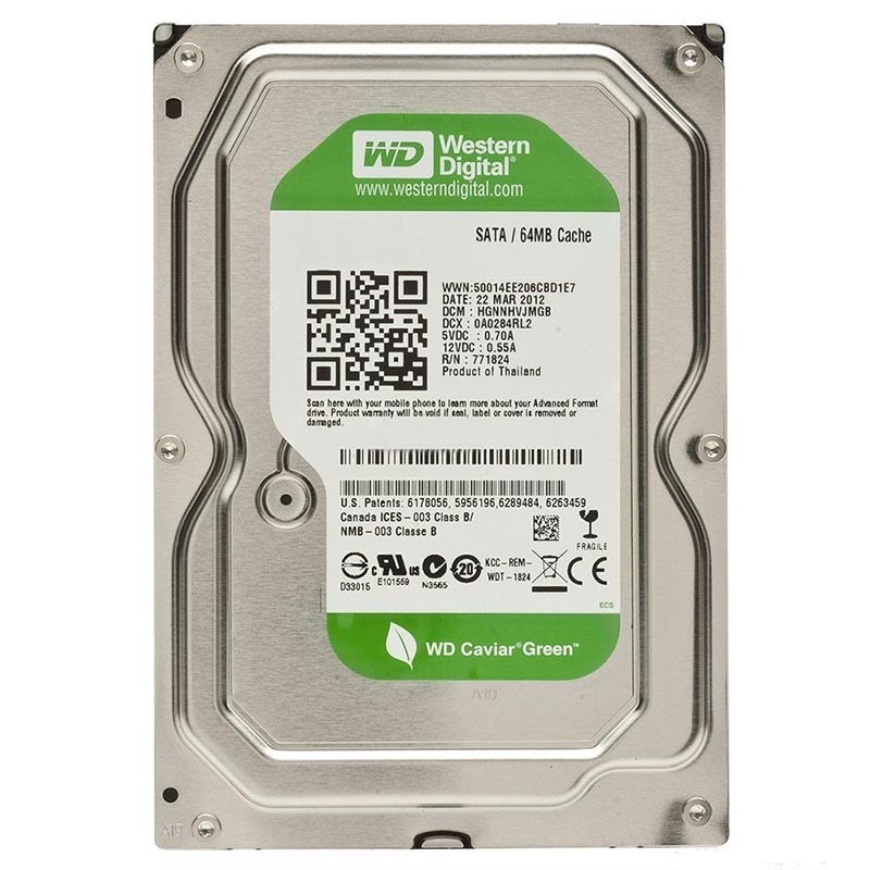 Western Digital Caviar Green 2TB 64MB Internal HDD