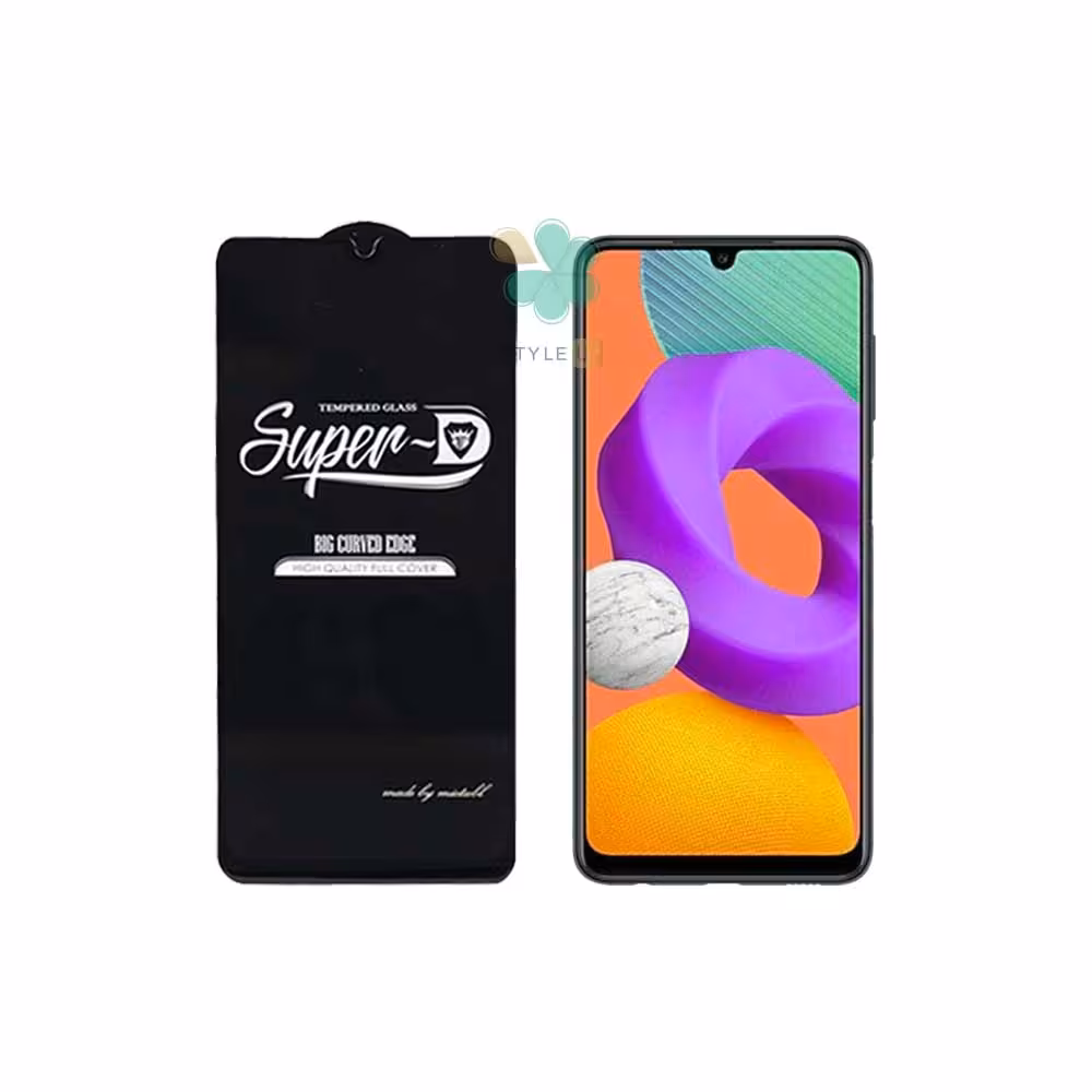 گلس گوشی سامسونگ Samsung Galaxy M22 تمام صفحه Super D