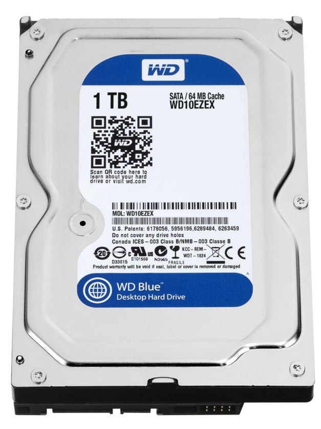 هارد اینترنال وسترن دیجیتال Blue ظرفیت 1 ترابایت