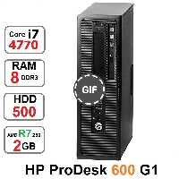 مینی کیس HP ProDesk 600 G1 Core i7 4770 رم 8 گرافیک R7-250
