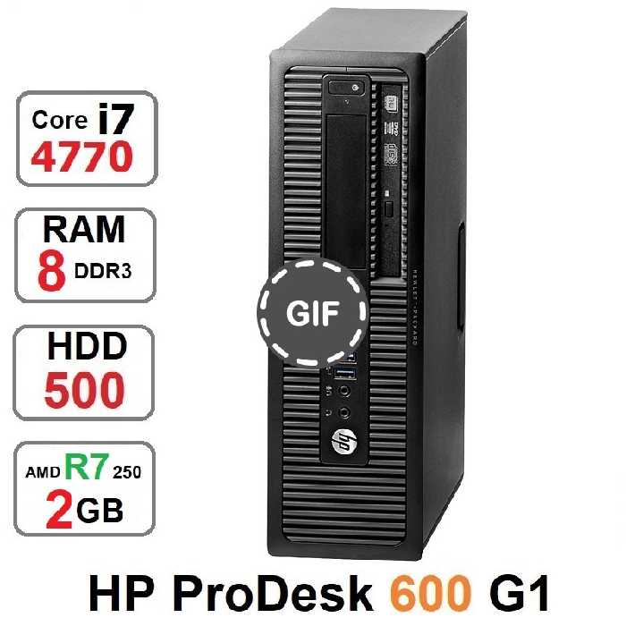 مینی کیس HP ProDesk 600 G1 Core i7 4770 رم 8 گرافیک R7-250
