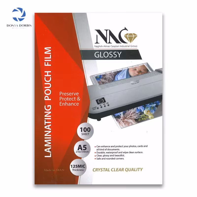 طلق پرس A5 براق 125 میکرون مدل NNC بسته 100 عددی