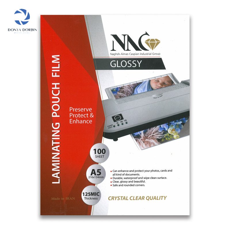 طلق پرس A5 براق 125 میکرون مدل NNC بسته 100 عددی