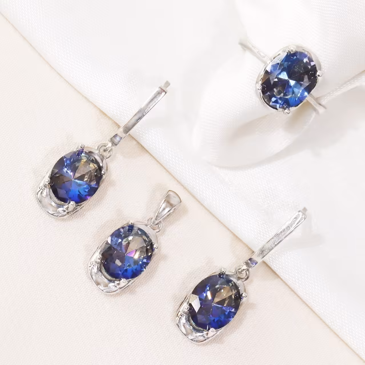 نیم ست نقره میکرو کد S-10111-11