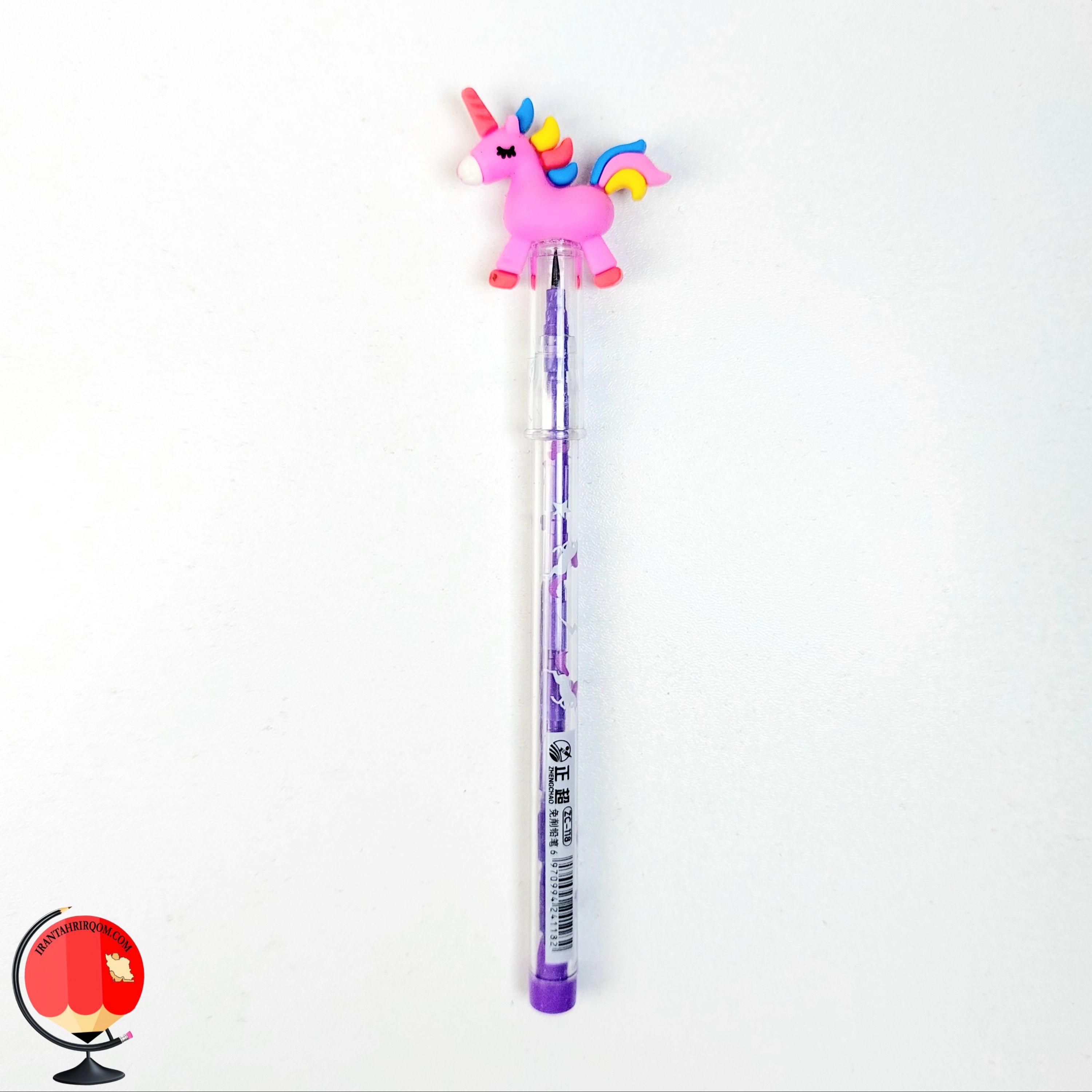 اتود فشنگی طرح اسب فانتزی بنفش کد 3064