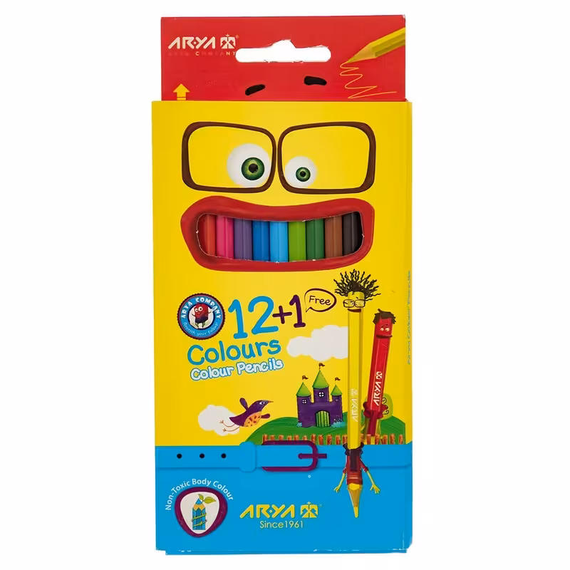 مداد رنگی 12 رنگ بلند آریا
