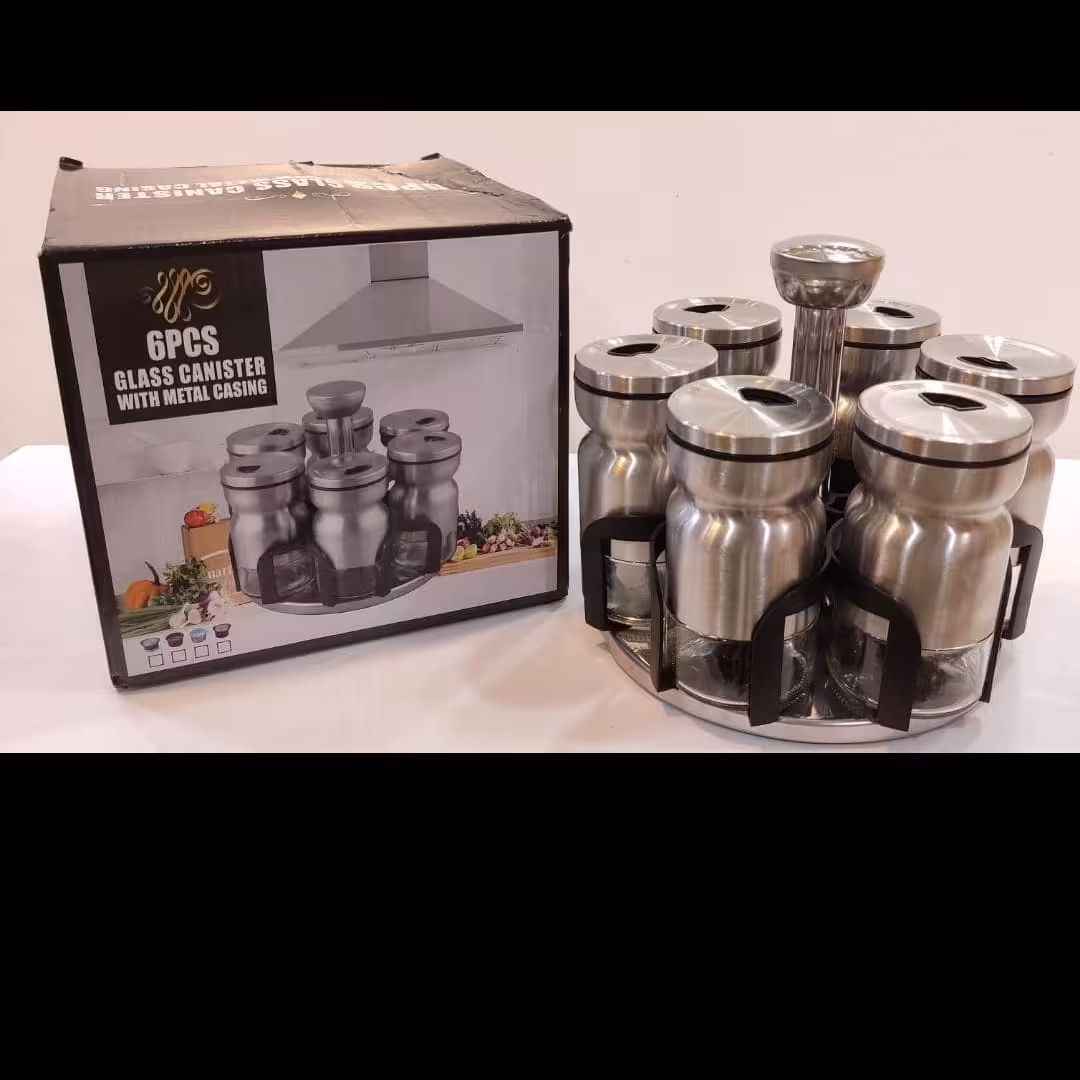 جاادویه چرخشی تمام استیل6پارچه