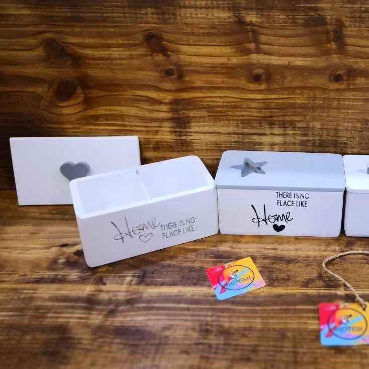 تی باکس چوبی دو خانه