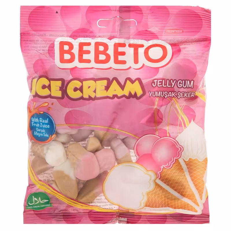 پاستیل ببتو Bebeto مدل Ice Cream مقدار 80 گرم