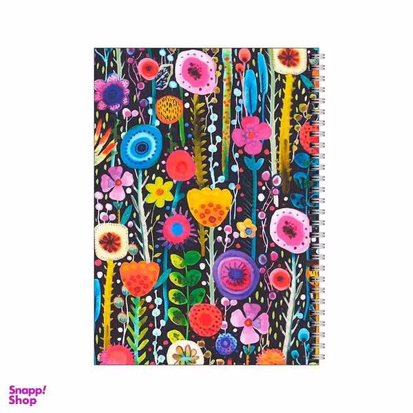 دفتر مشق 100 برگ بامبیلیپ طرح گل گلی رنگ و وارنگ کد 2931526