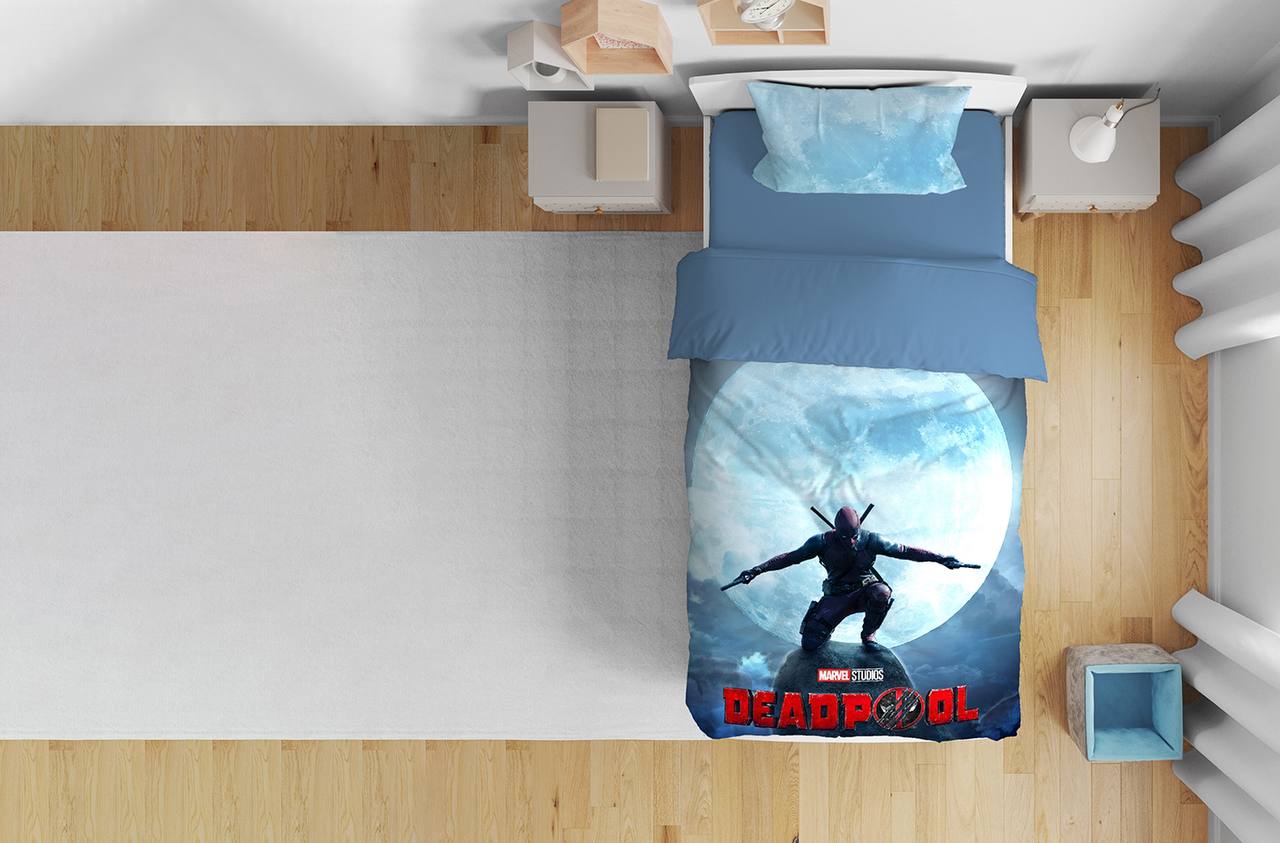 روتختی یک نفره آلوئه ورا لومانا 4تکه طرح Dead pool