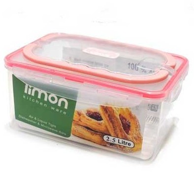 ظرف فریزری مستطیلی دو ونیم لیتر لیمون
