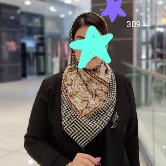 روسری حریر نخ