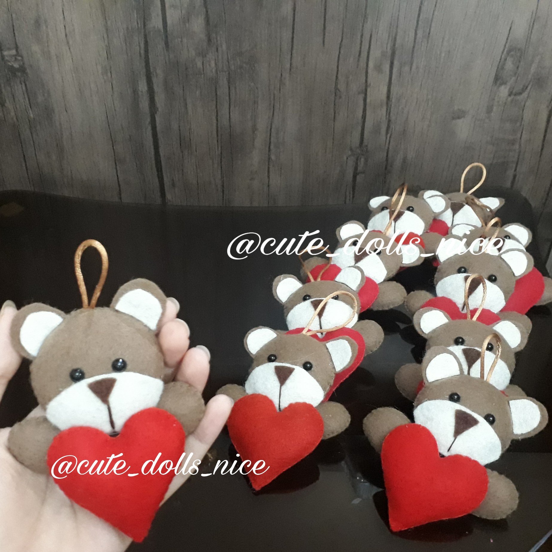 آویز خرسی قهوه ای