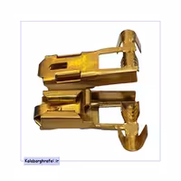 سرسیم مدل پرچمی قفل دار کد 1103 برنج بسته 100 عددی