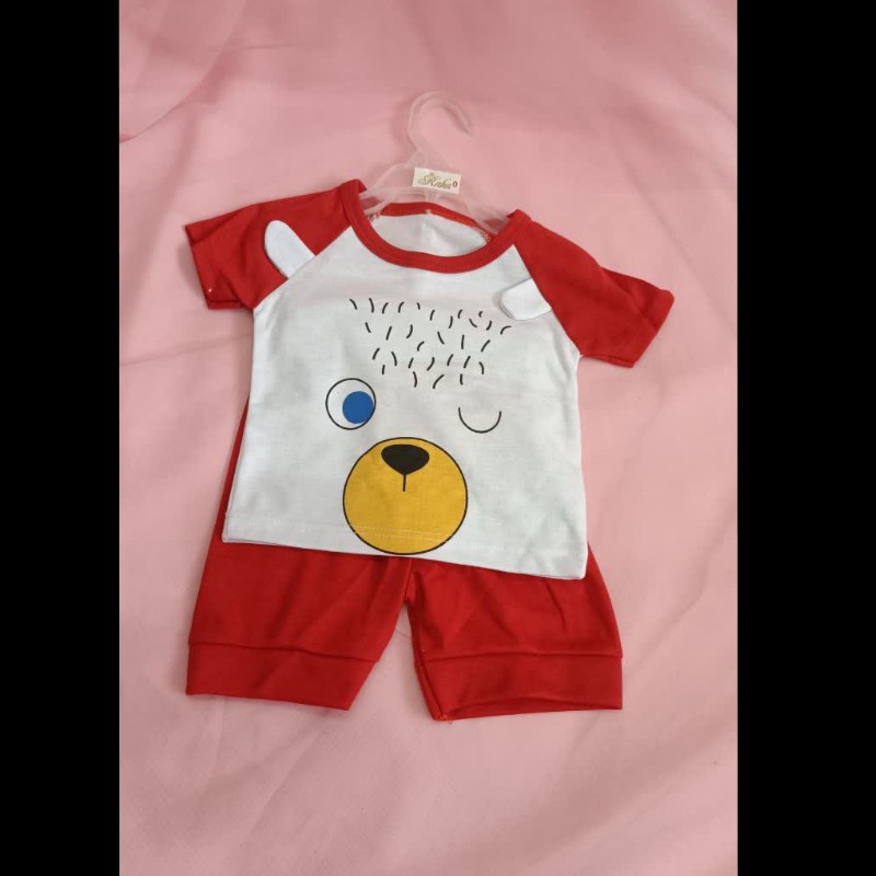  لباس نوزادی .تیشرت  شلوارک نوزادی سایز 2