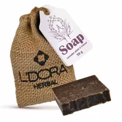 صابون گیاهی حاوی عصاره و گیاه اسطوخودوس لدورا هربال