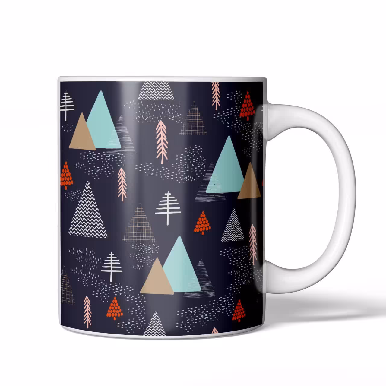 لیوان ماگ سرامیکی مدل مثلث