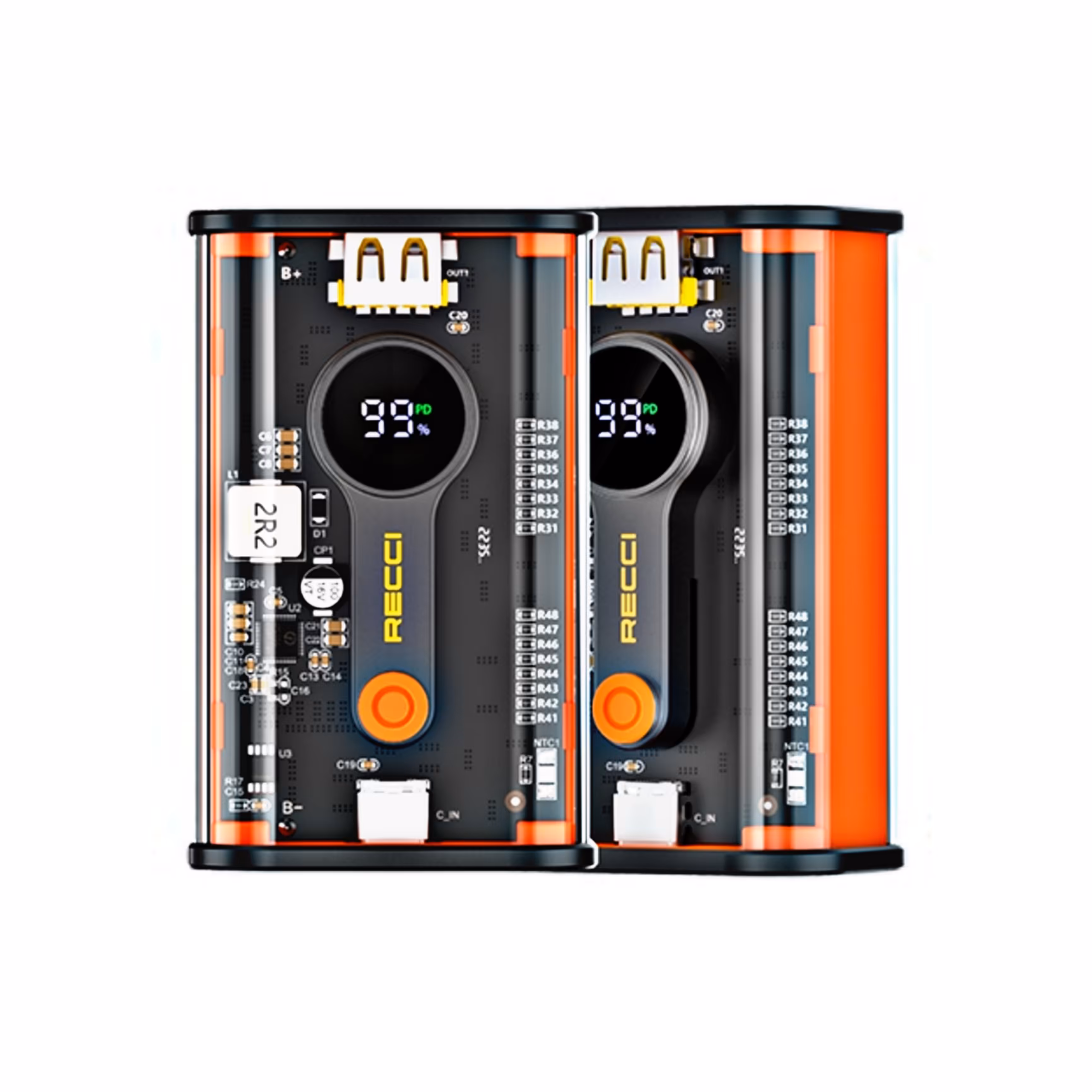 پاور بانک RGB برند recci( 10هزار )