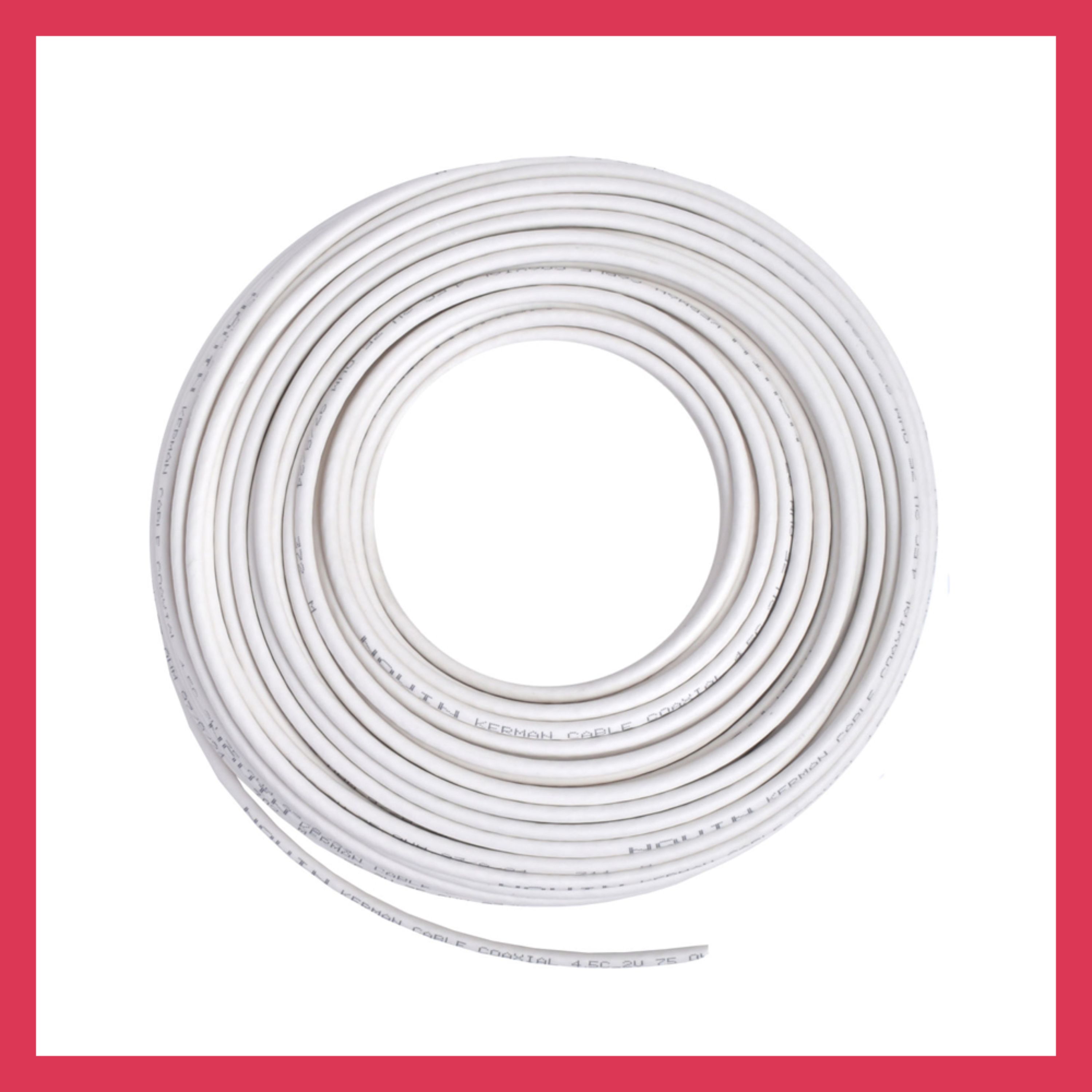 کابل سیم آنتن کواکسیال کرمان 100 متری