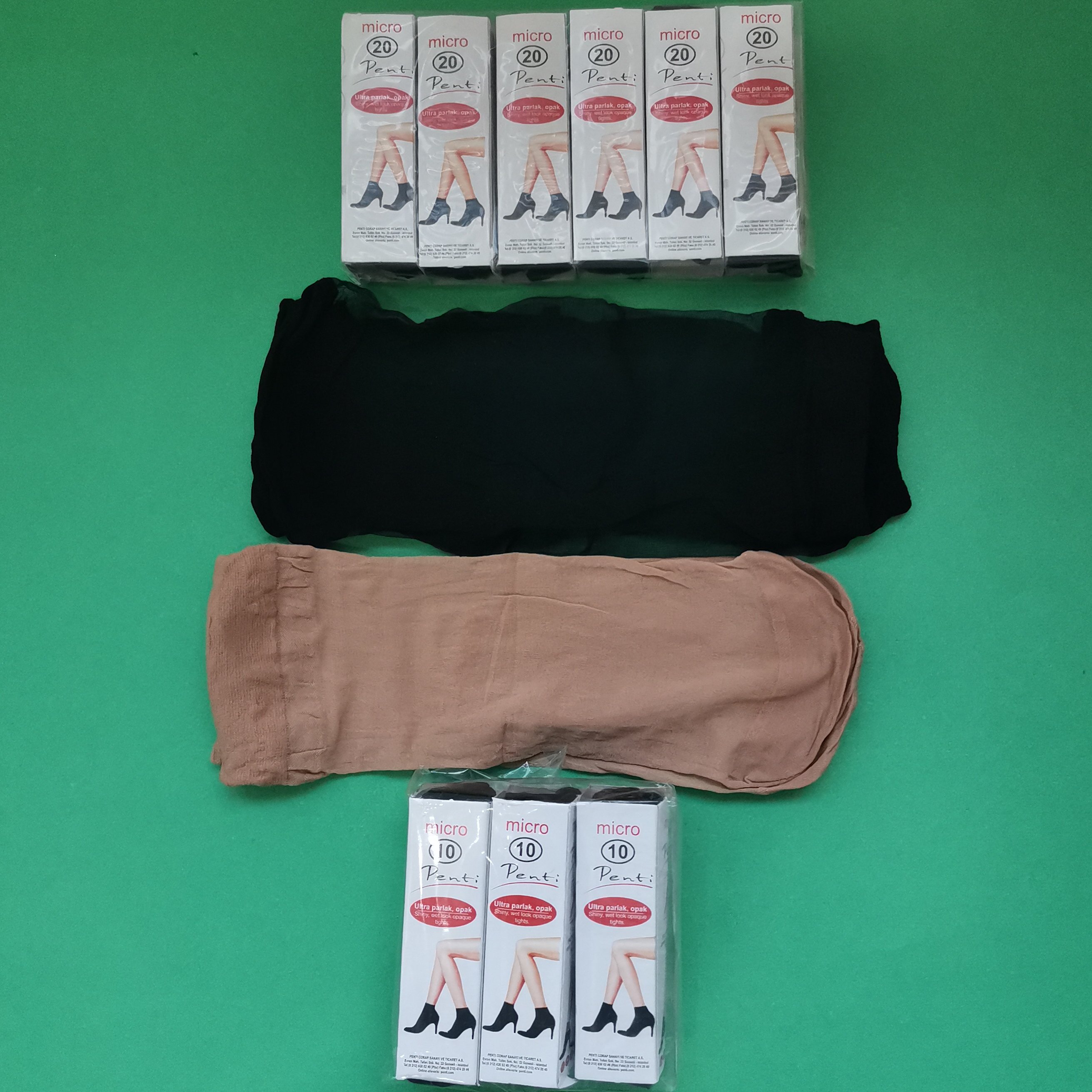 جوراب پارازین و شیشه ای رنگ پا و مشکی بسته 6 تایی