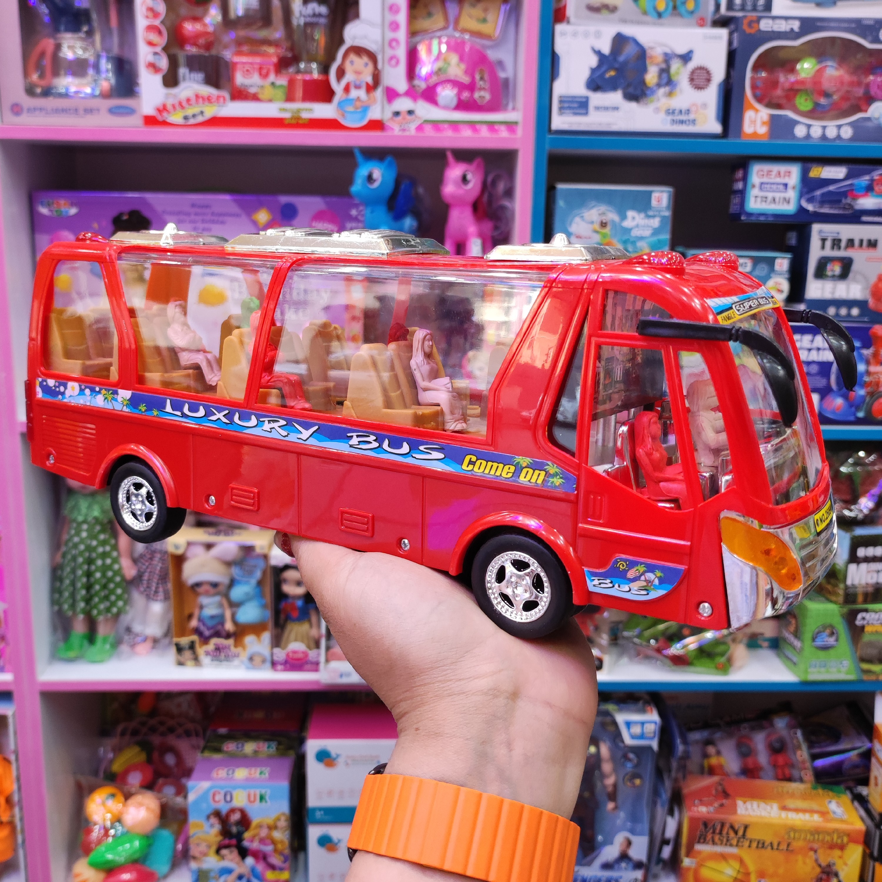 اسباب بازی ماشین اتوبوس چراغ دار موزیکال قبل از ثبت موجودی بگیرید 