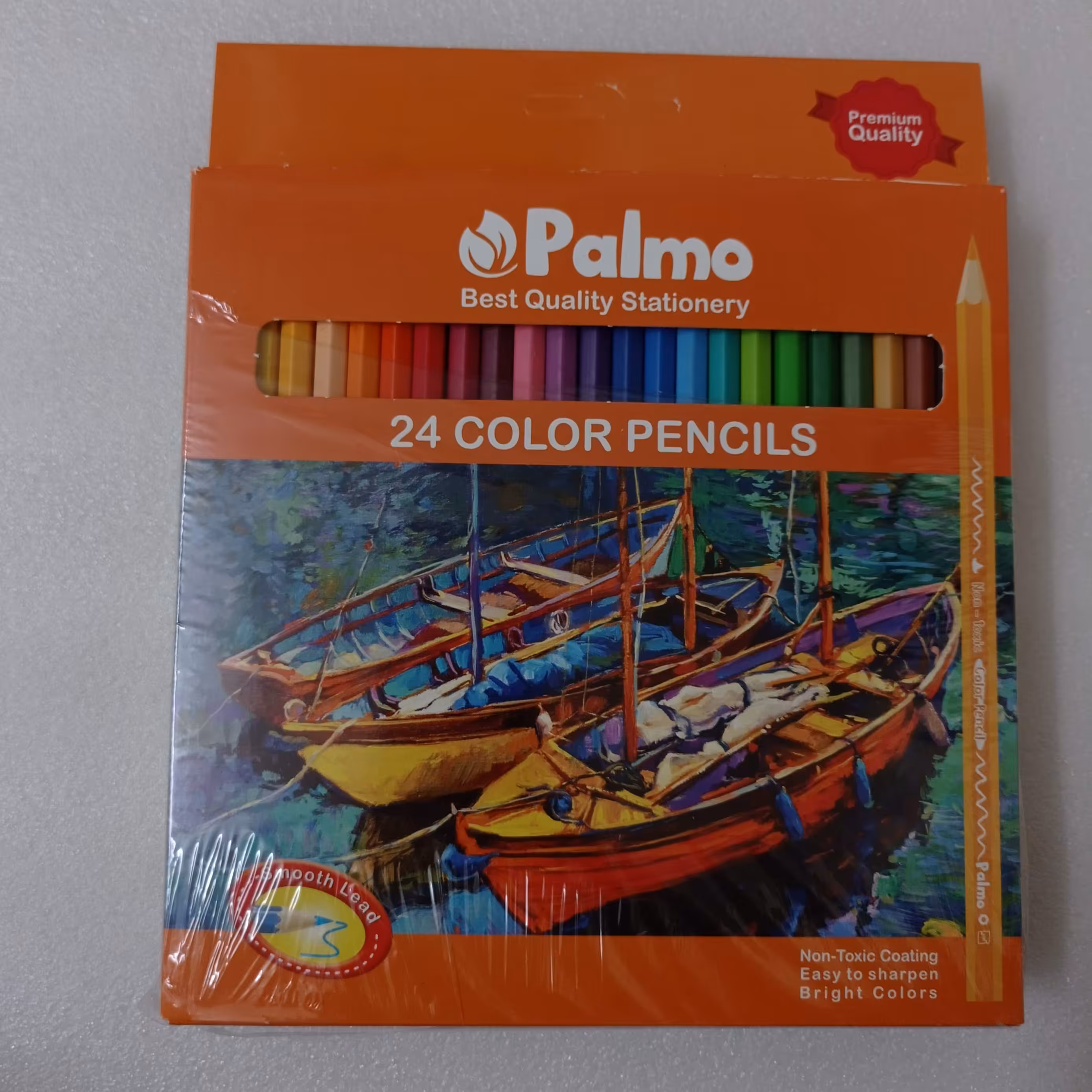 مداد رنگی 24 رنگ پالمو  مقوایی