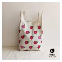 بگ خرید از جنس الیاف طبیعی مناسب برای نان، سبزیجات و خرید روزانه