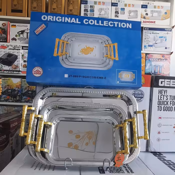 سینی3تکه استیل اورجینال کالکشن