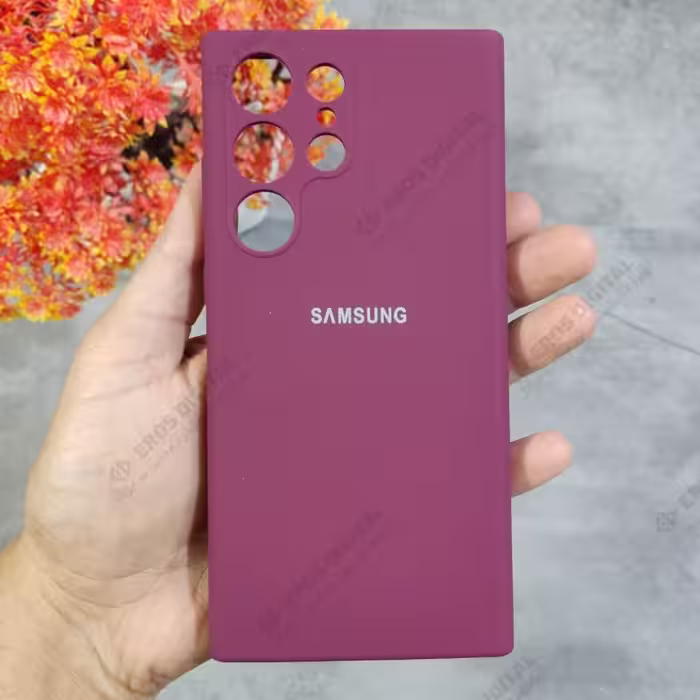 قاب سیلیکونی Samsung Galaxy S23 Ultra (سیلیکون اصل) - بنفش (زیر بسته)