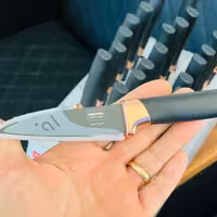 چاقو تک آشپزخانه 20 سانتی تیغه مشکی با کیفیت مارک (BOBSSEN)