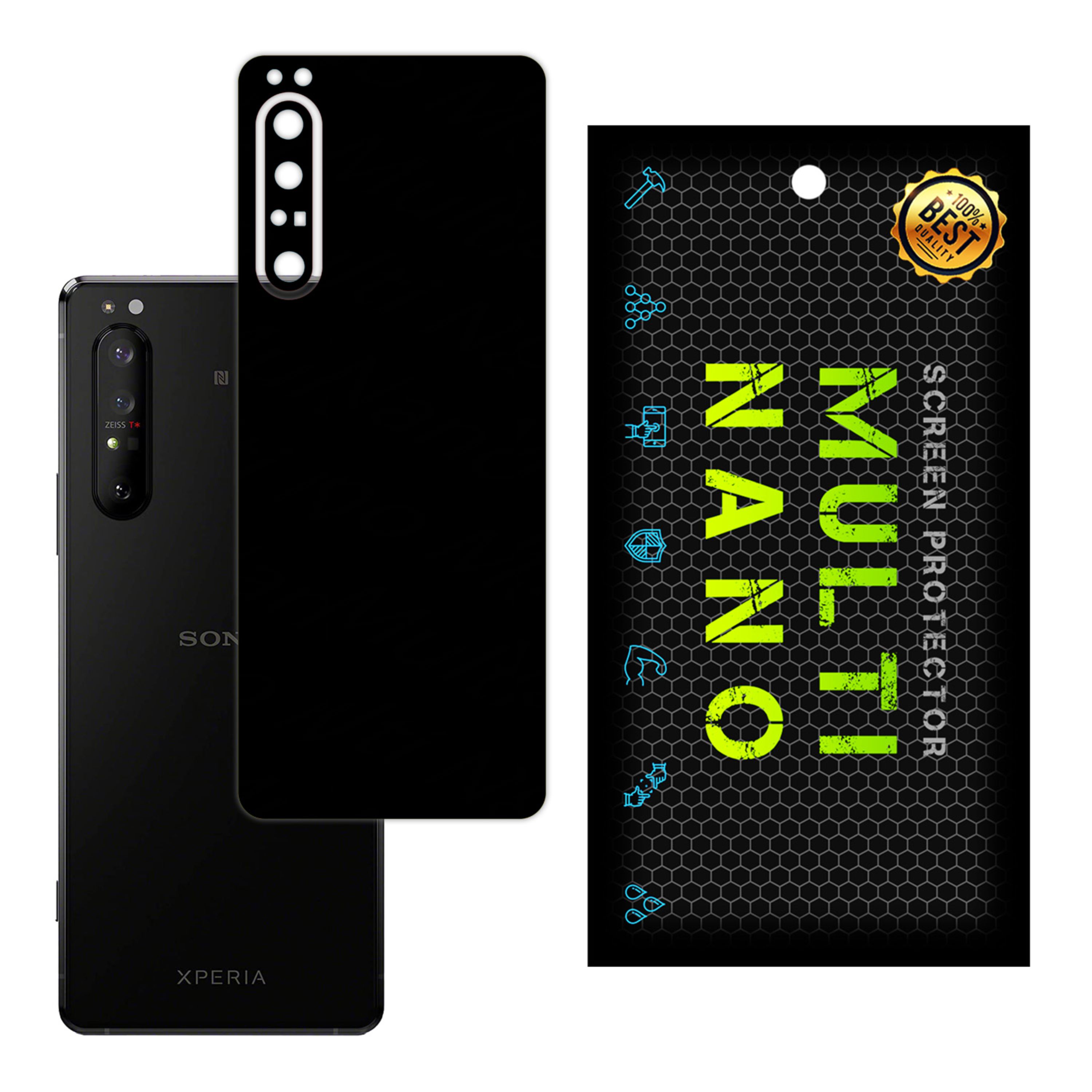 برچسب پوششی MultiNano مدل X-F1M-Black برای پشت  مویایل  Sony 1 II