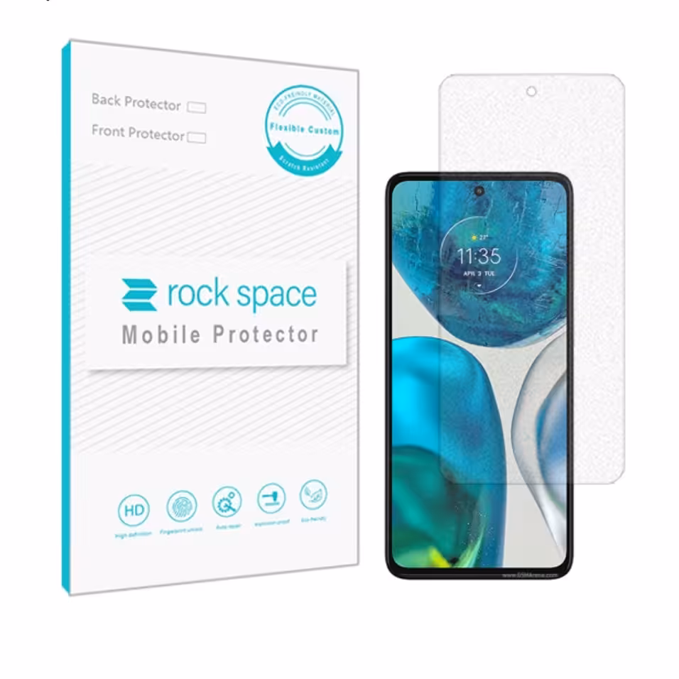 گلس مات نانو و ضد ضربه گوشی موتورولا Moto G52  برند راک اسپیس  