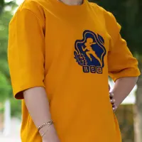 تیشرت پیاده روی زنانه B403 برساد رنگ پرتقالی سایز XL