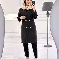 مانتو کتی زنانه کرپ مدل روما مهرسانا