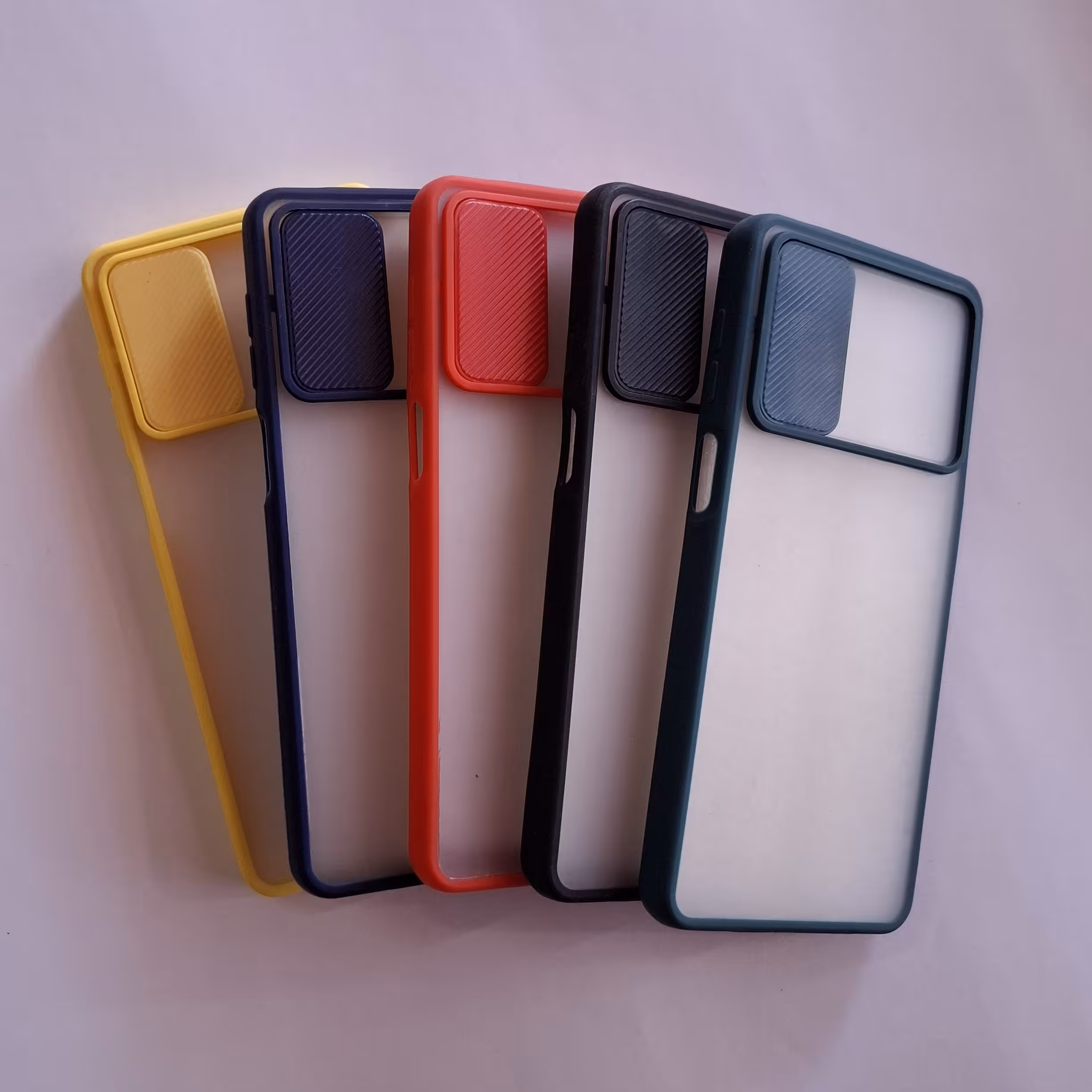 کاور پشت مات محافظ لنزدار کشویی مناسب گوشی سامسونگ Galaxy M51