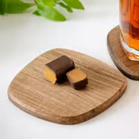 زیرلیوانی چوبی مدل وچ-6 بسته دو عددی