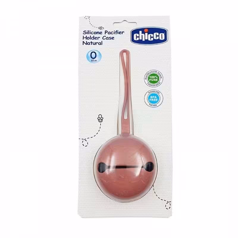  قاب پستانک تمام سیلیکونی چیکو Chicco صورتی 