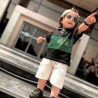 ست تیشرت و شلوارک کتان اسپورت شیک و جذاب وارداتی کیفیت تضمینی مناسب حدود سنی 9 ماه تا 5 سال جنس تیشرت جودون درجه یک 