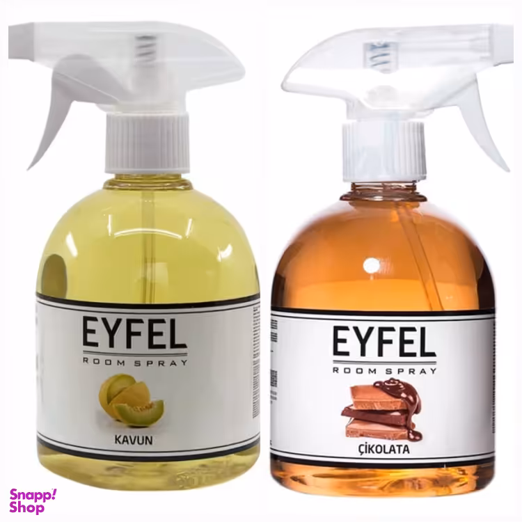 اسپری خوشبو کننده هوا ایفل مدل شکلات و ملون حجم 500 میلی لیتر بسته 2 عددی