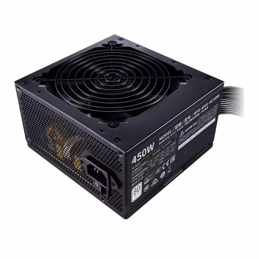 پاور کولر مستر MWE White 450W 80Plus Power Supply