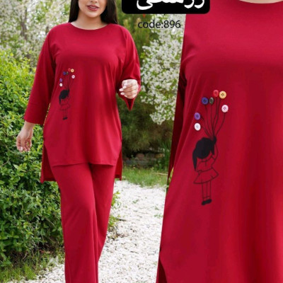 تونیک شلوار طرح بادکنکی