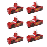 دستمال کاغذی طرح مکویین قرمز  مجموعه 6 عددی 