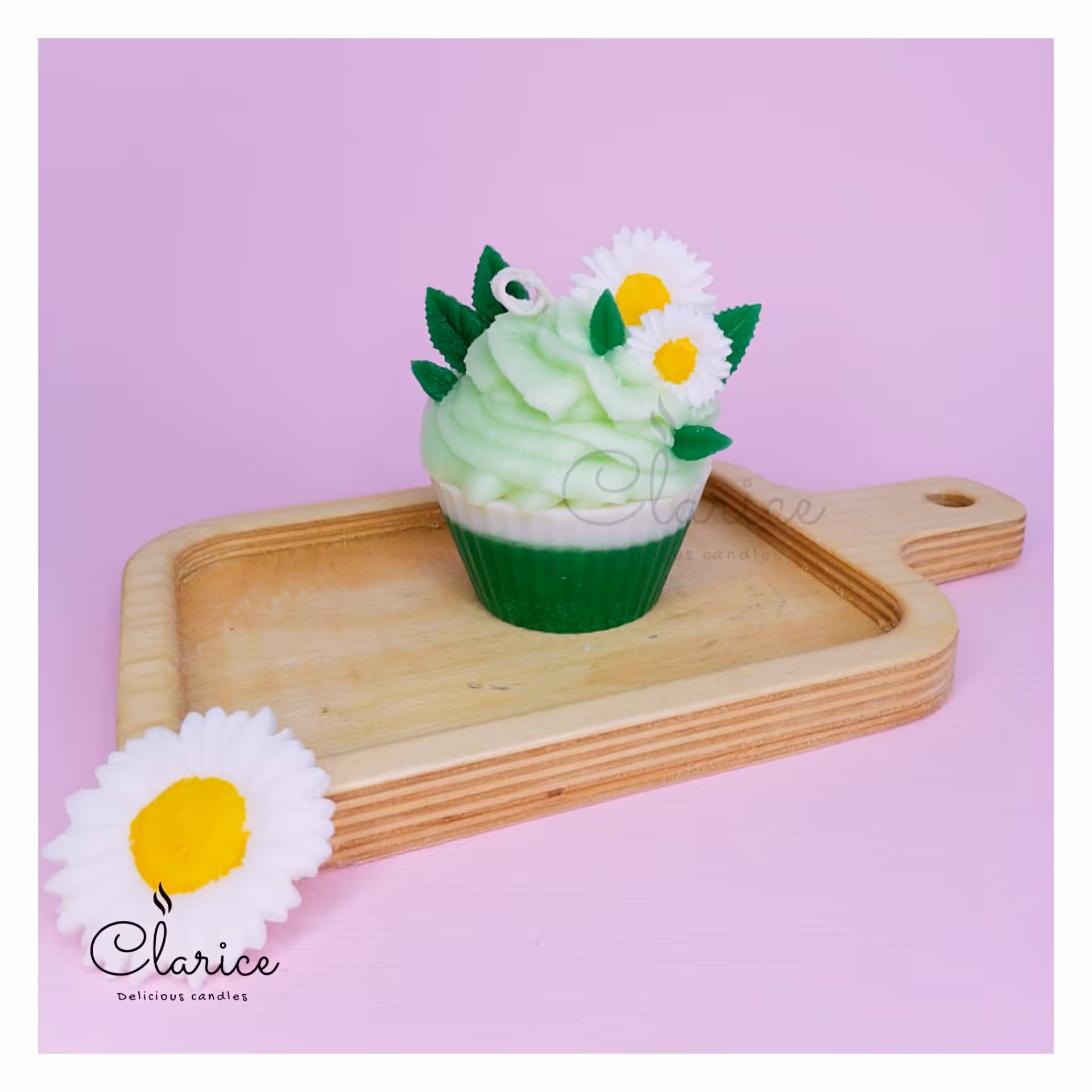 شمع فانتزی کاپ کیک  بابونه