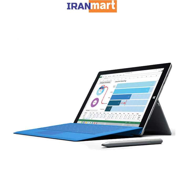 تبلت استوک مایکروسافت سرفیس پرو 3 مدل Surface Pro 3 - i5 8G 256GSSD   کیبورد - فروشگاه اینترنتی ایران مارت