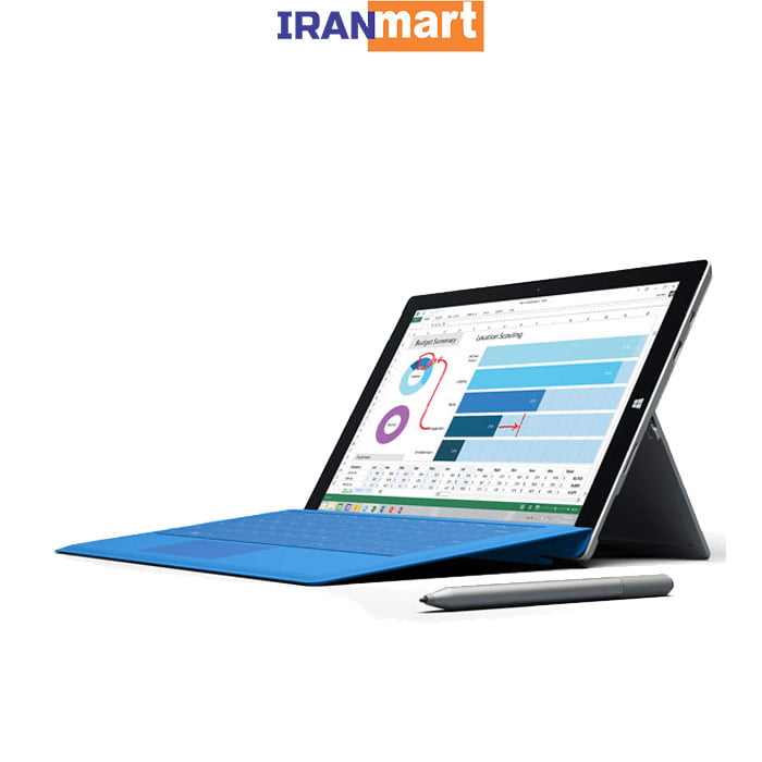 تبلت استوک مایکروسافت سرفیس پرو 3 مدل Surface Pro 3 - i5 8G 256GSSD   کیبورد - فروشگاه اینترنتی ایران مارت