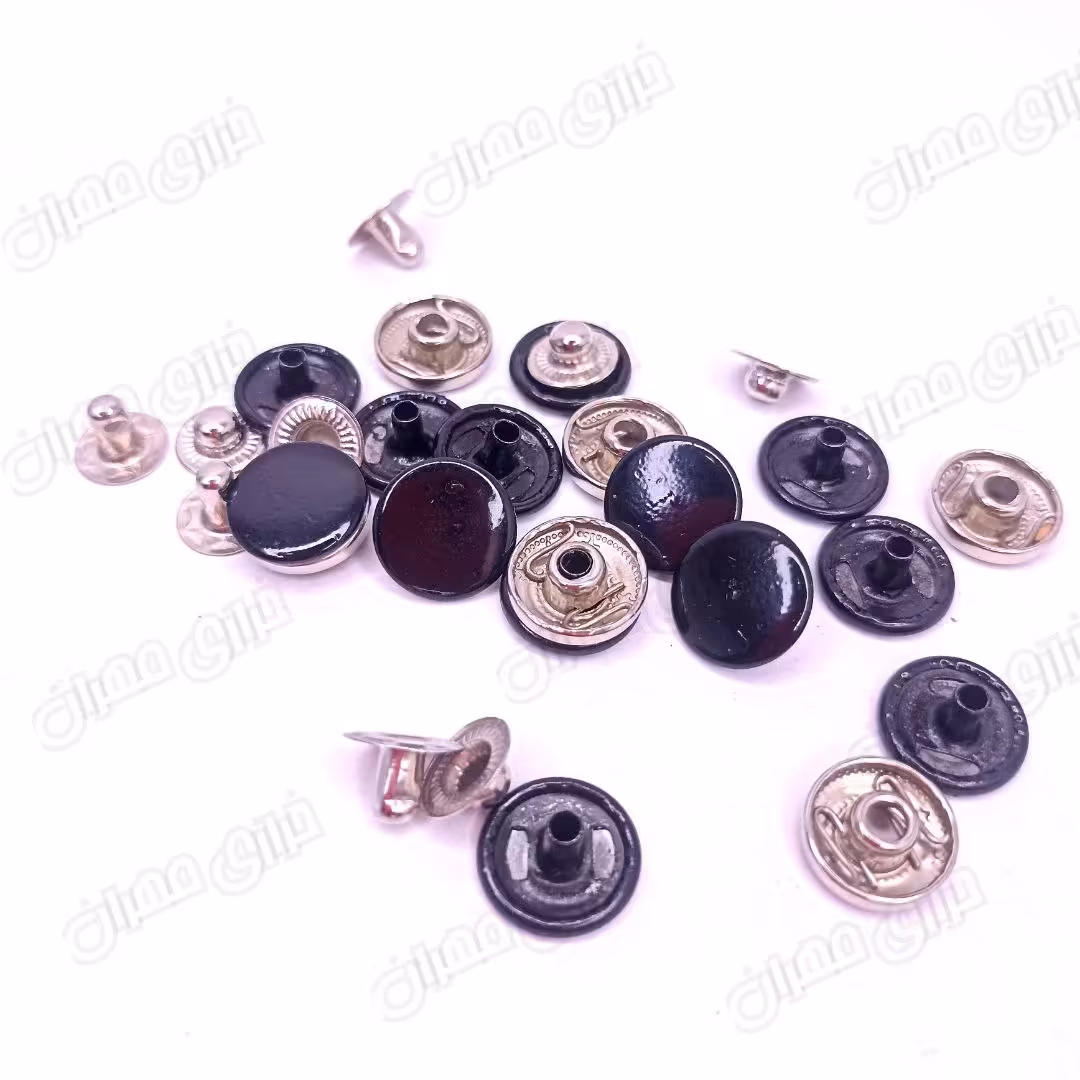 دکمه پرسی چهارپارچه میانه مشکی 720عددی